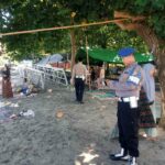 Patroli Rutin Polsek Batulayar Jaga Kondusifitas Wisata Senggigi