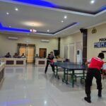 Semarak Final Tenis Meja Polres Lombok Barat HUT Bhayangkara ke-79