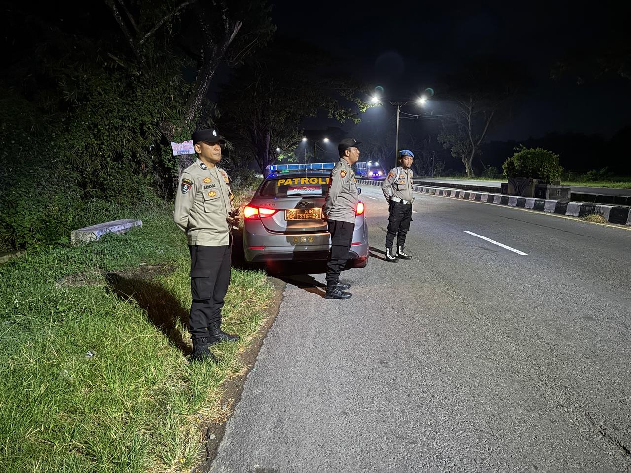Patroli Blue Light Polsek Kediri Jaga Keamanan Jalan Umum BIL, Cegah Kriminalitas dan Balap Liar