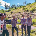 Polres Lombok Barat Dampingi Polda NTB Tinjau Lahan Jagung di Sekotong